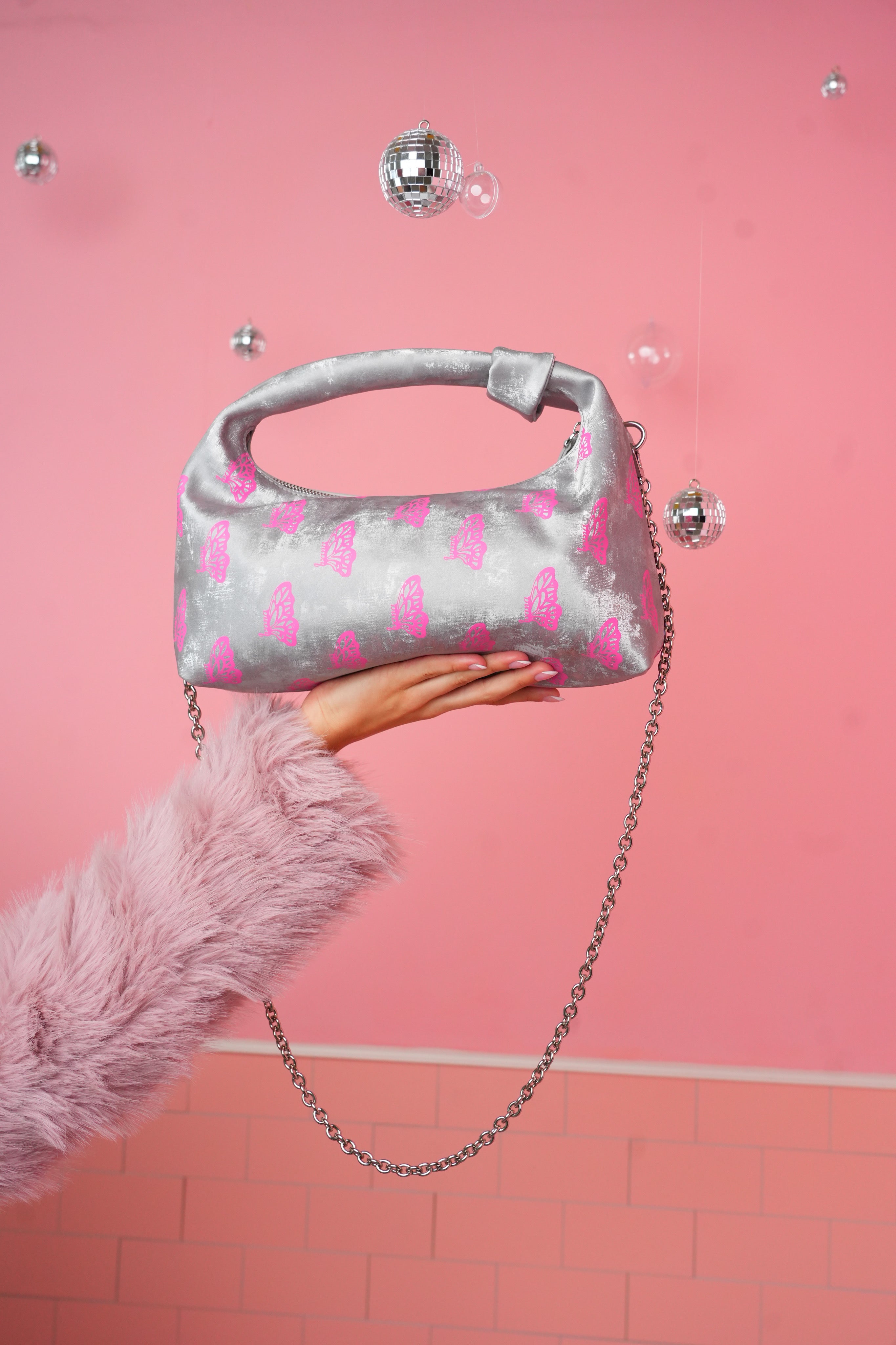 Silver Lunaris Shoulder Bag