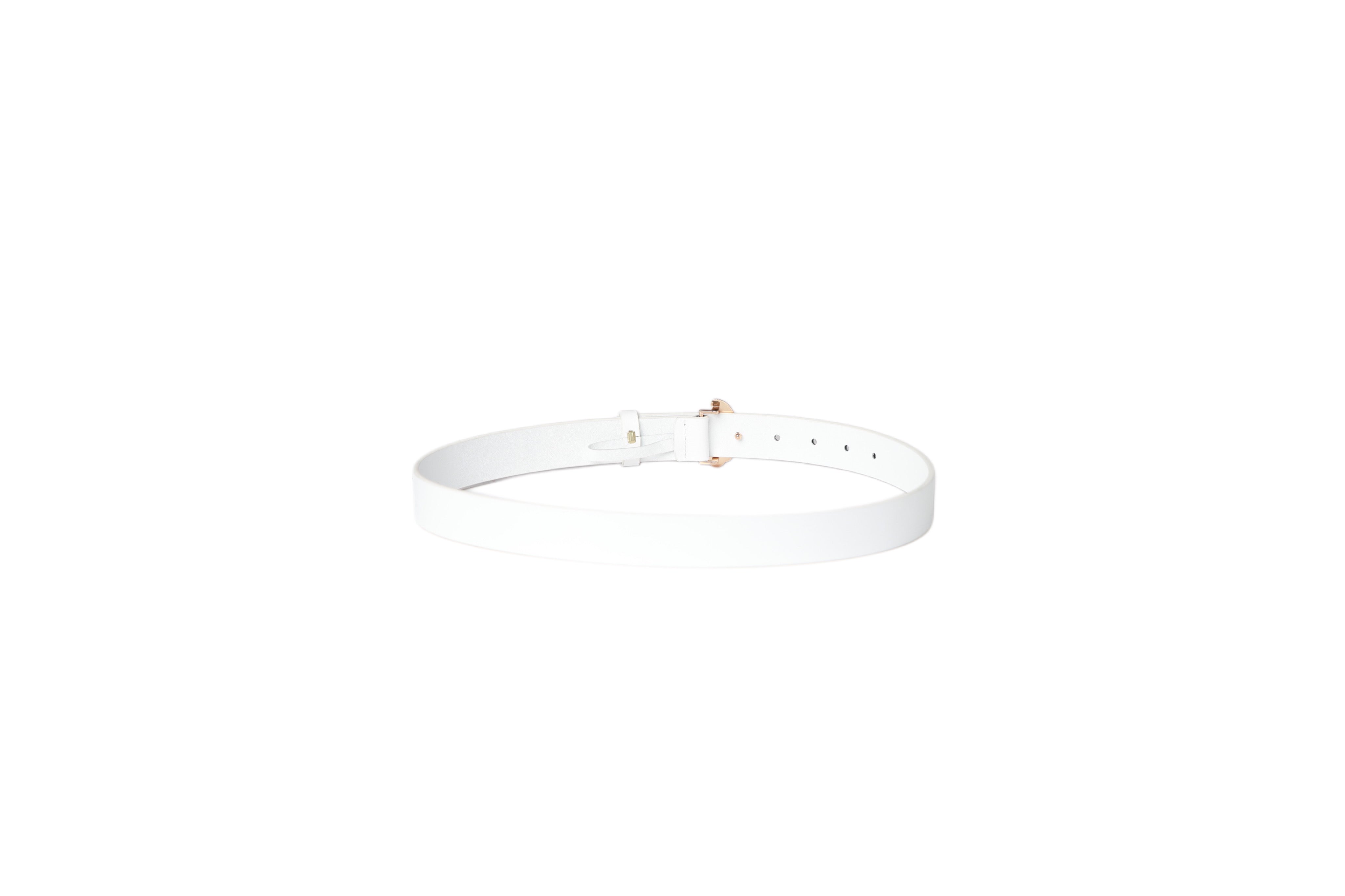 White Logo Belt