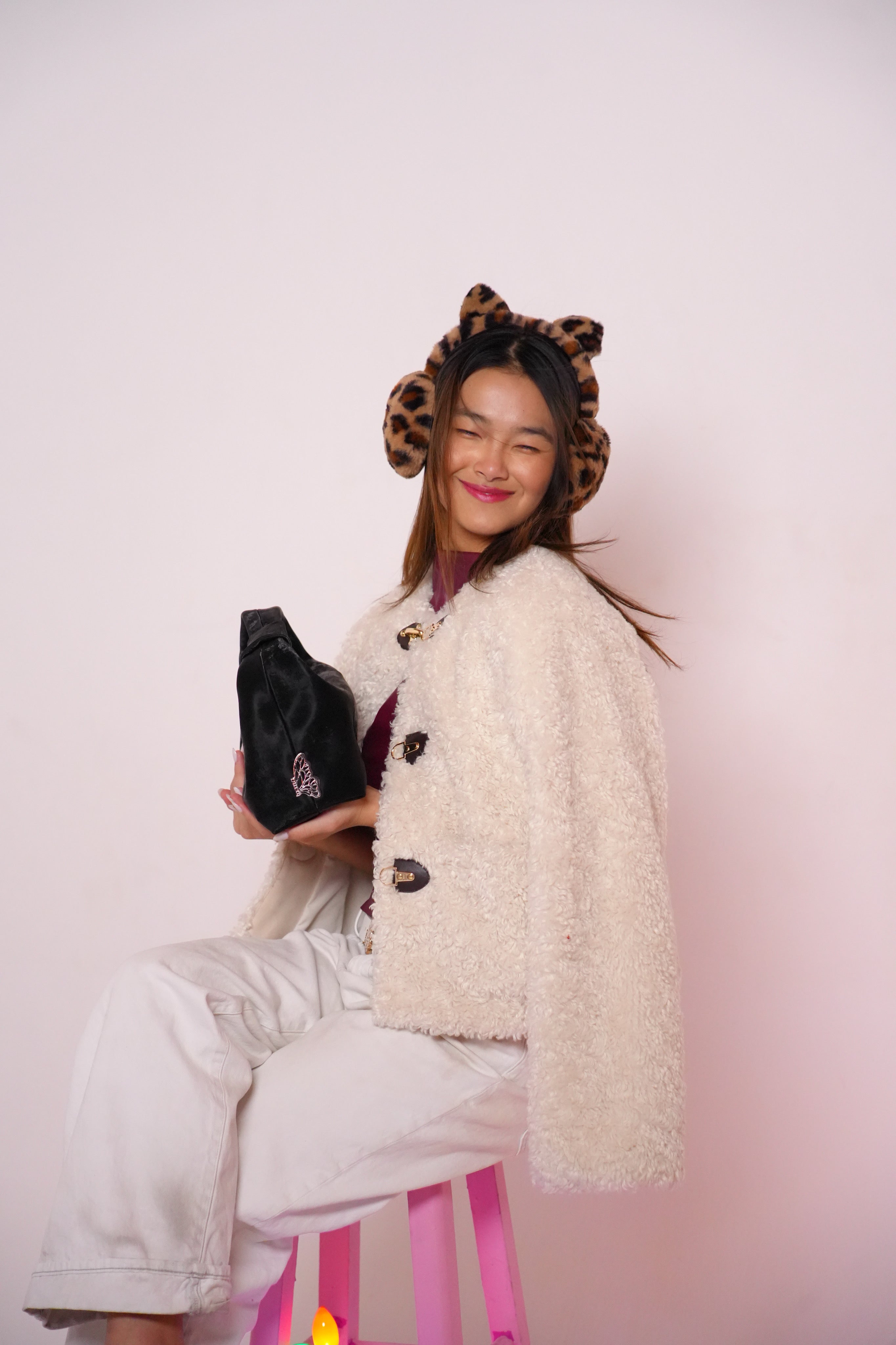 Black Swallowtail Shoulder Bag