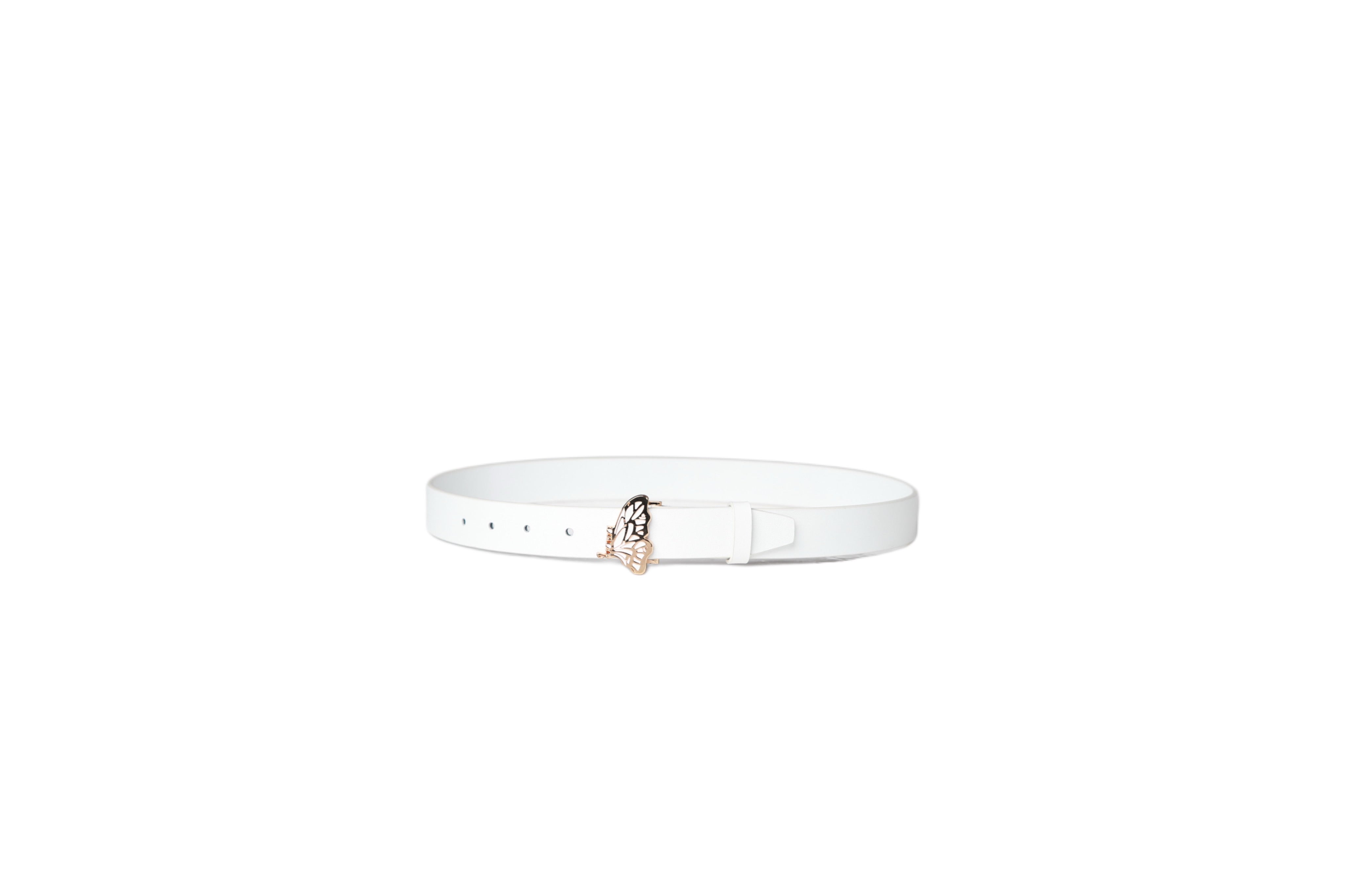 White Logo Belt