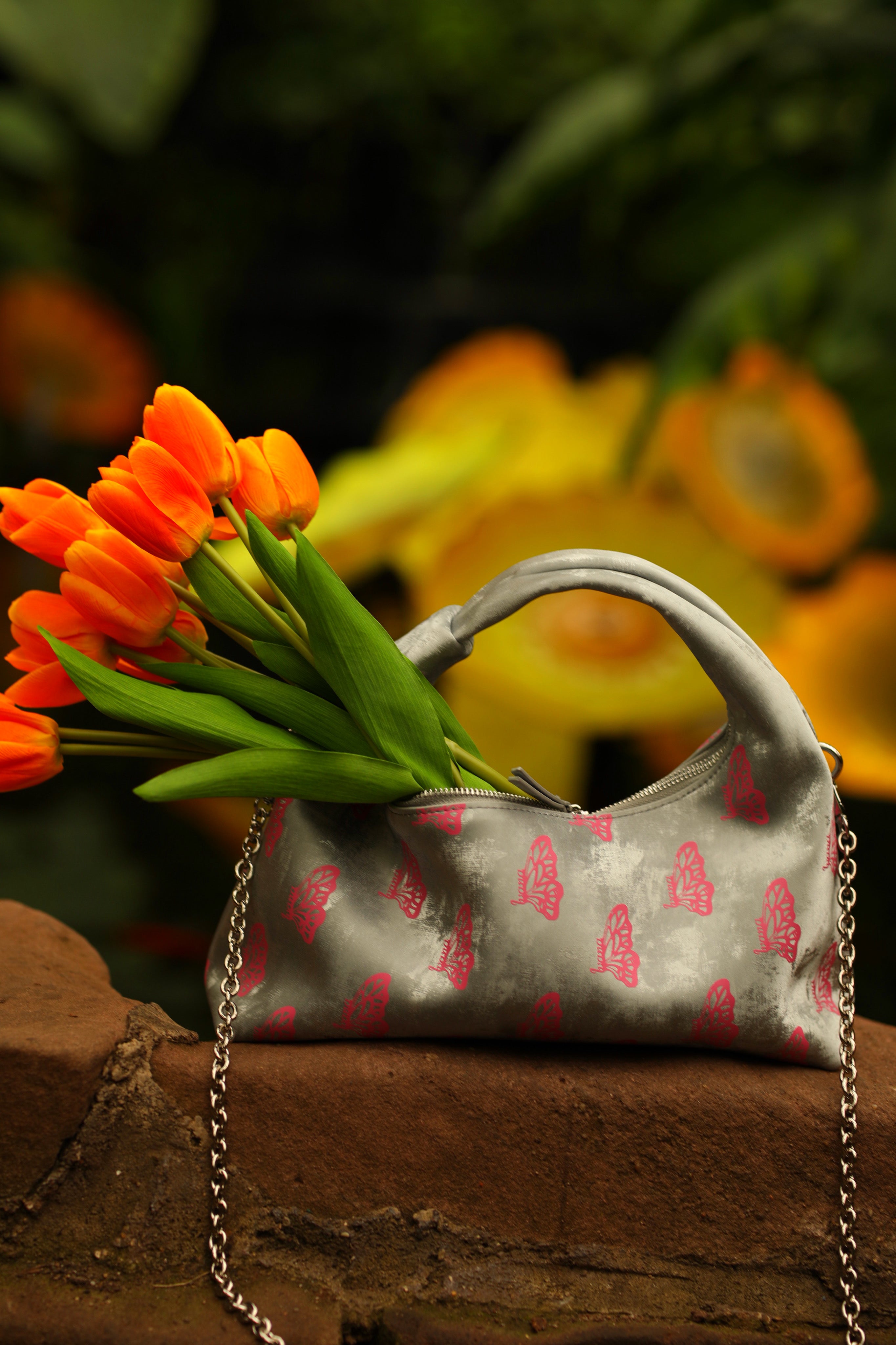 Silver Lunaris Shoulder Bag