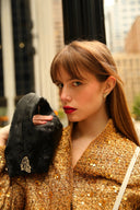 Black Swallowtail Shoulder Bag